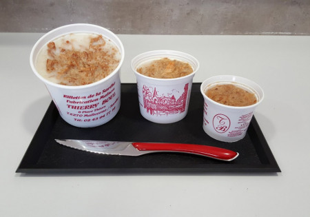 La rillette est la spécialité de la Charcuterie Boul à Malicorne