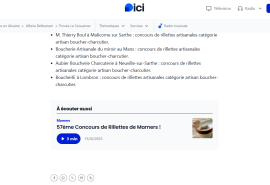 résultat du concours des meilleures rillettes sarthoises en 2025