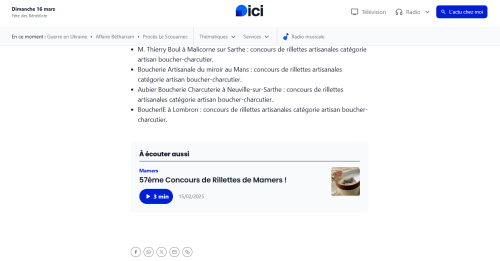 résultat du concours des meilleures rillettes sarthoises en 2025